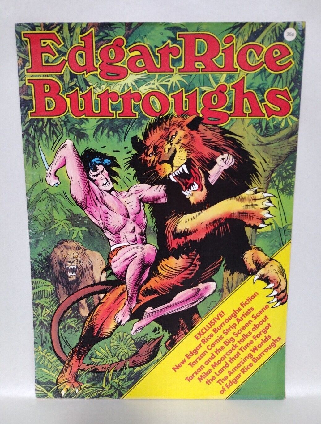 Edgar Rice Burroughs 1975 Oversized Magazine Comic UK Tarzan Biography Book 