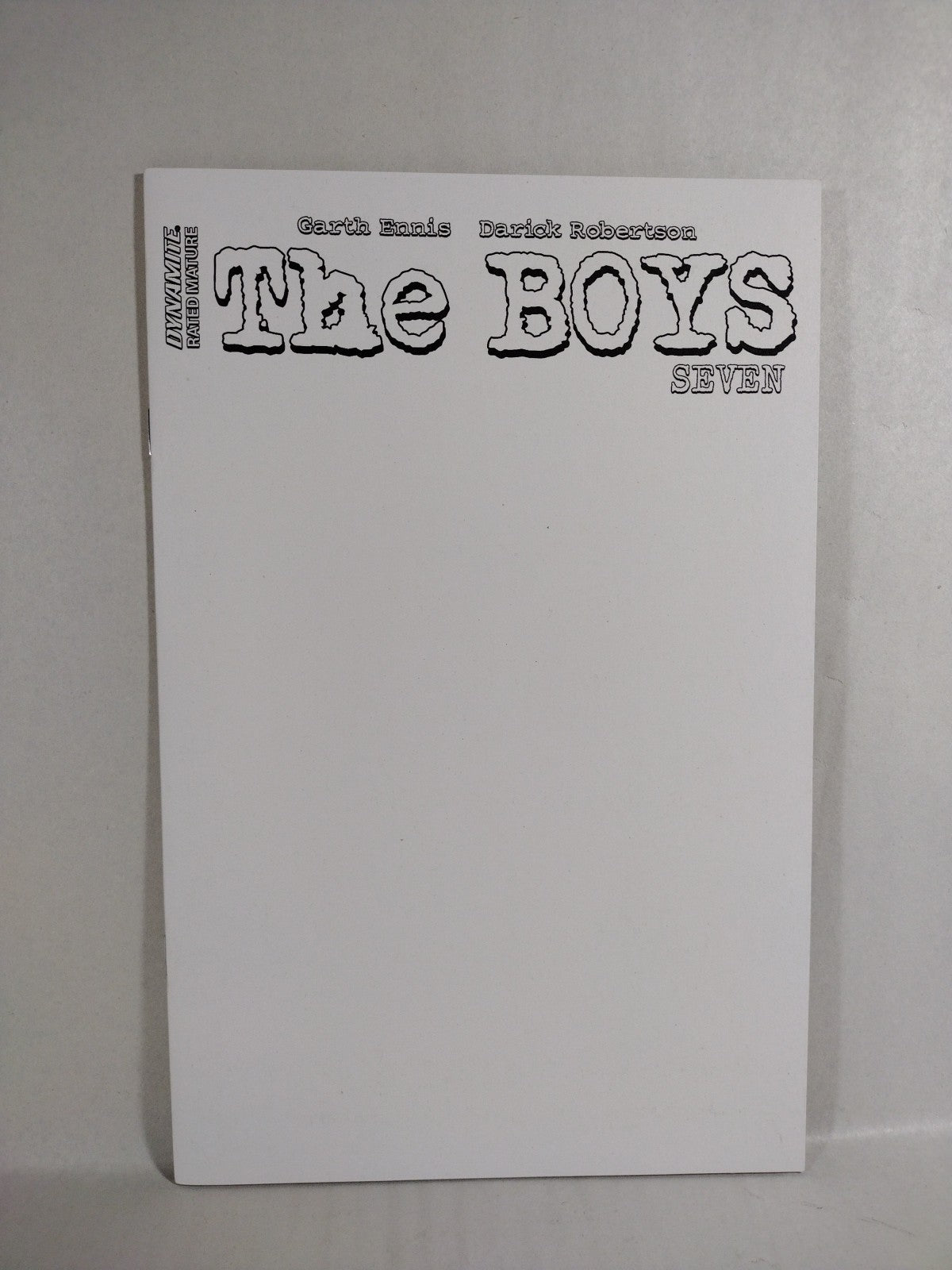 The Boys #7 (2023) Dynamite Comic Blank Sketch Variant Cover New NM