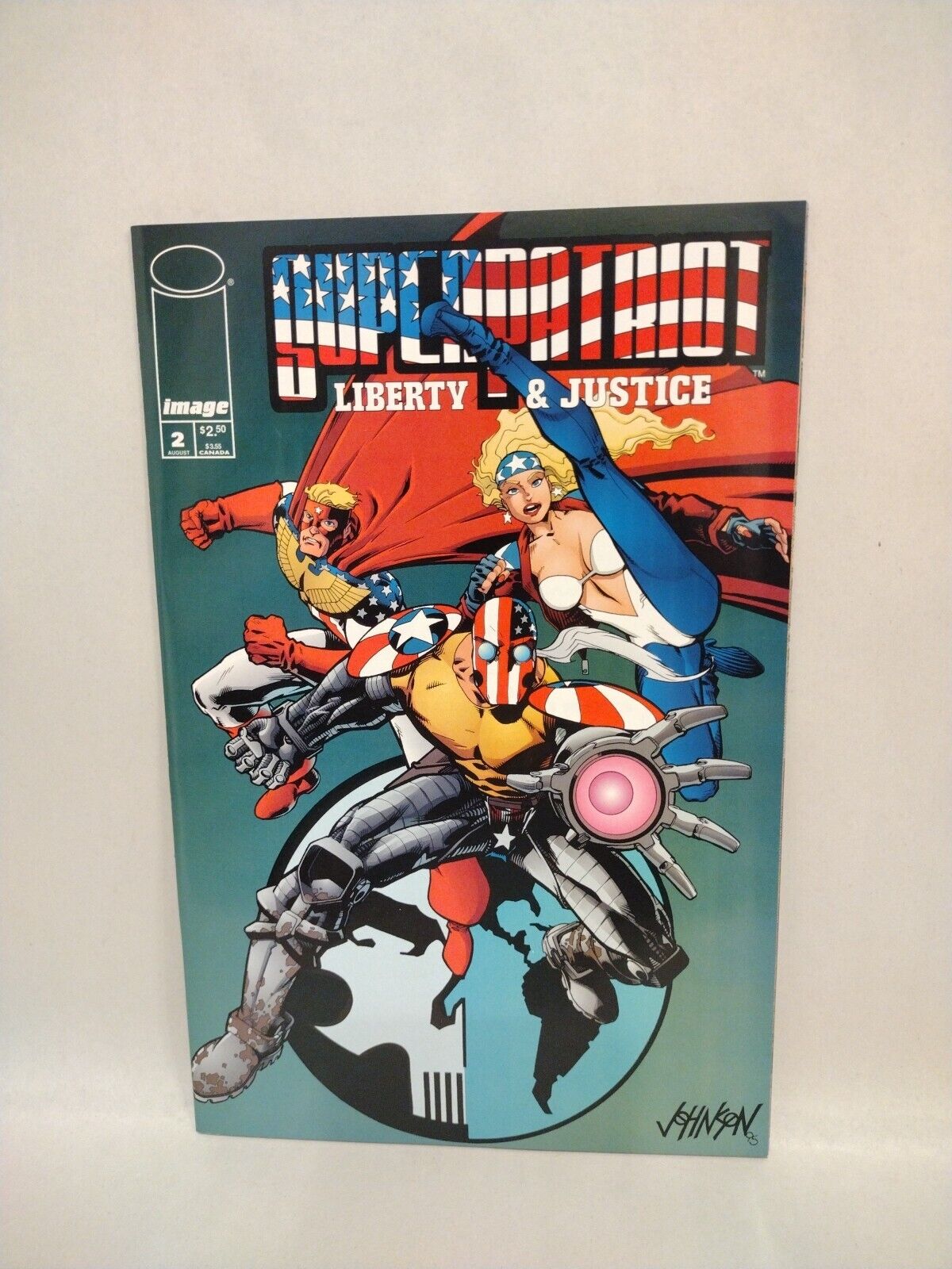 Super Patriot Liberty & Justice (1995) Complete Image Comic Mini-series #1 2 3 4