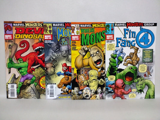 MARVEL MONSTERS GROUP (2005) Lot Of 4 1 Shots JACK KIRBY Eric Powell Covers