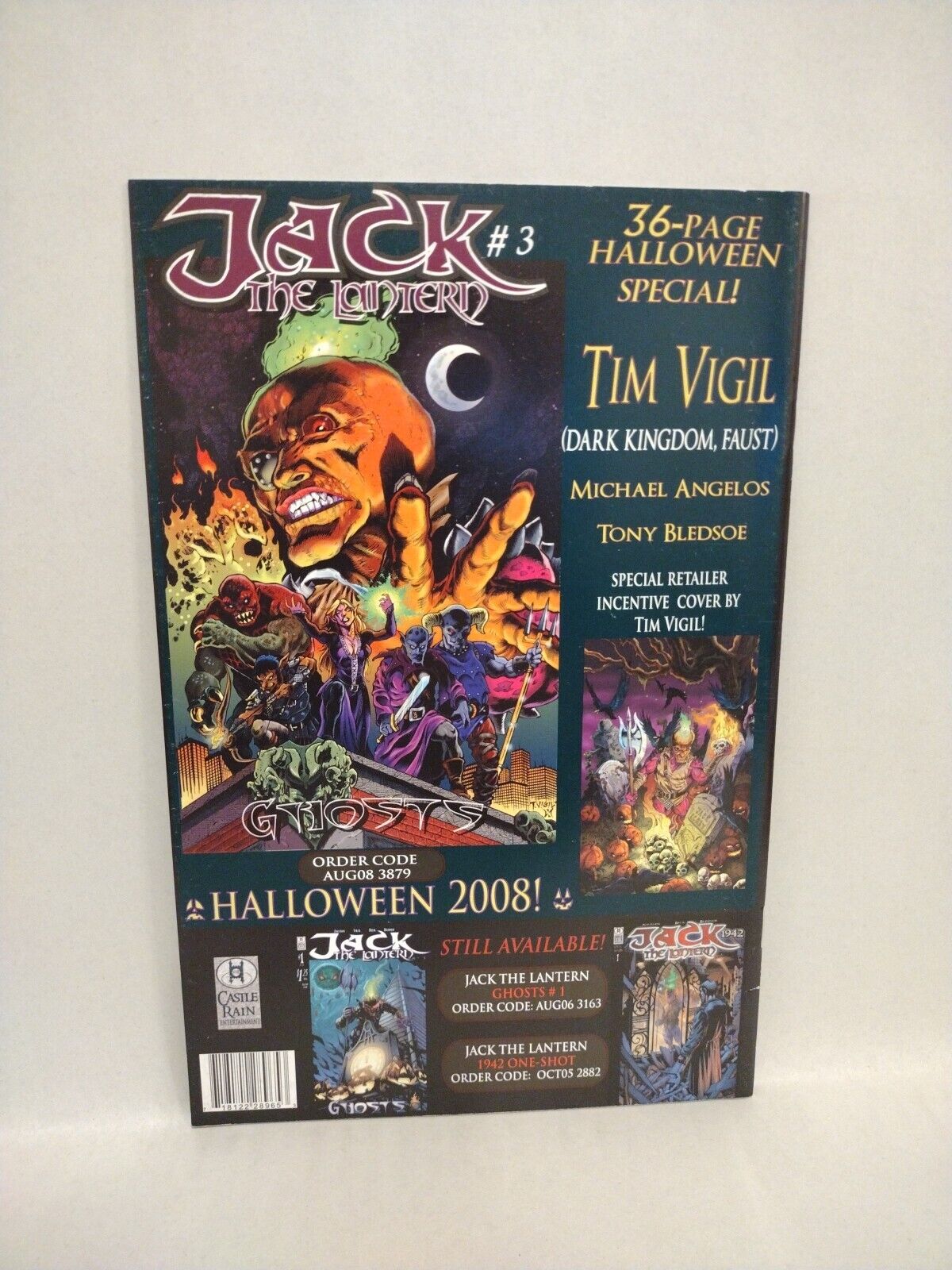 Jack the Lantern Ghosts (2007) Castle Rain Complete Comic Set FCBD Preview 1 2 3