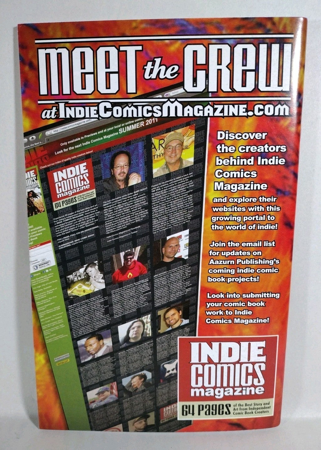 Indie Comics Magazine (2011) Aazurn Lot #1 2 3 4 5 6 Signed Tim Joe Vigil 