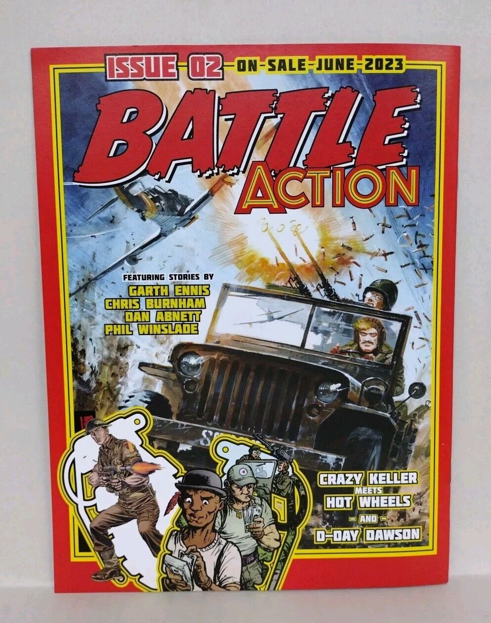 Battle Action #1 (2023) Rebellion Comic PX Variant Cover Garth Ennis John Wagner