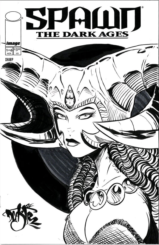 Spawn Dark Ages #1 (2025) Image Sketch Cover Comic W Original DCastr Art