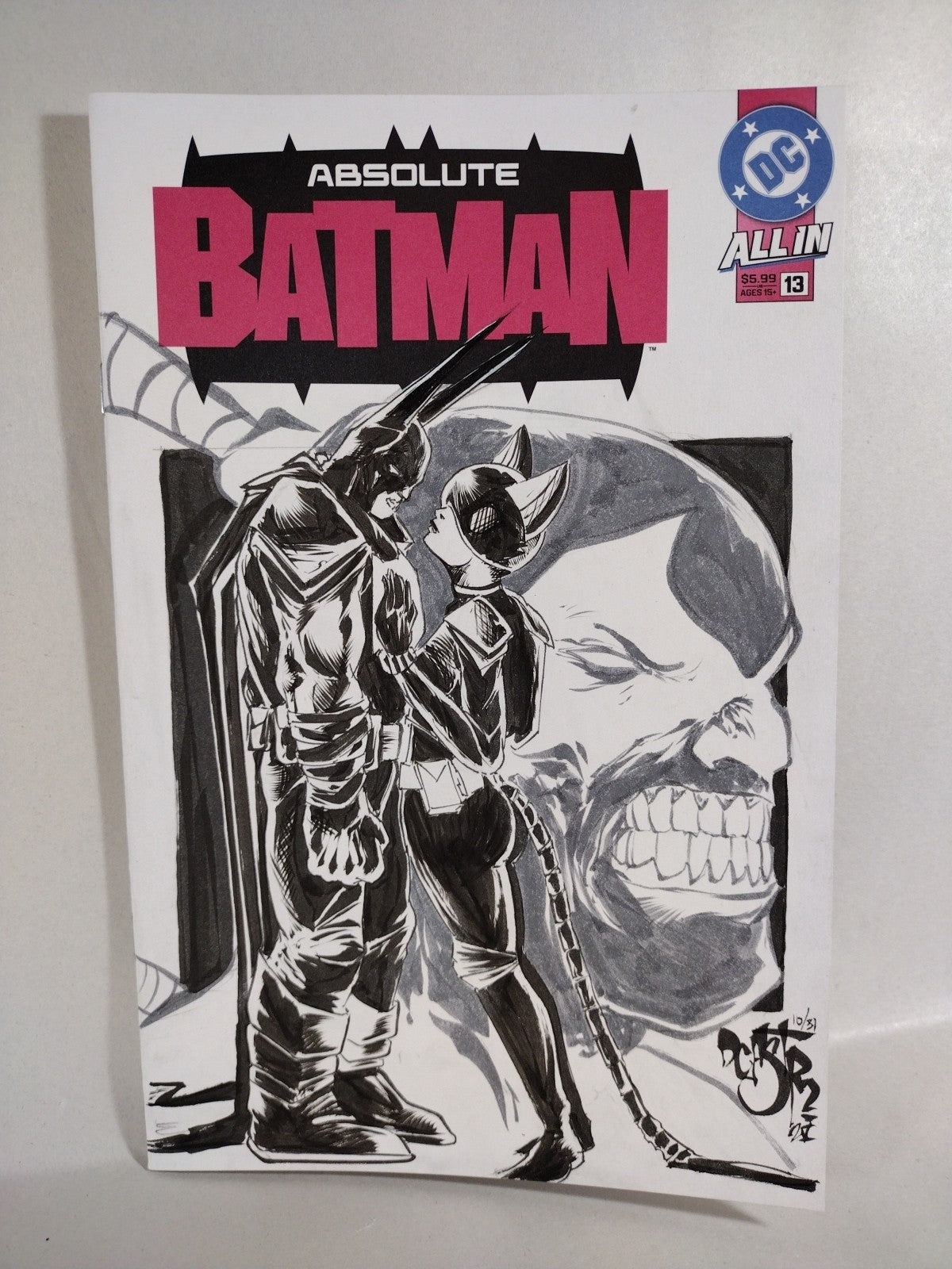Absolute Batman 13 (2025) DC Comic Sketch Variant Cvr W Original Dave Castr Art
