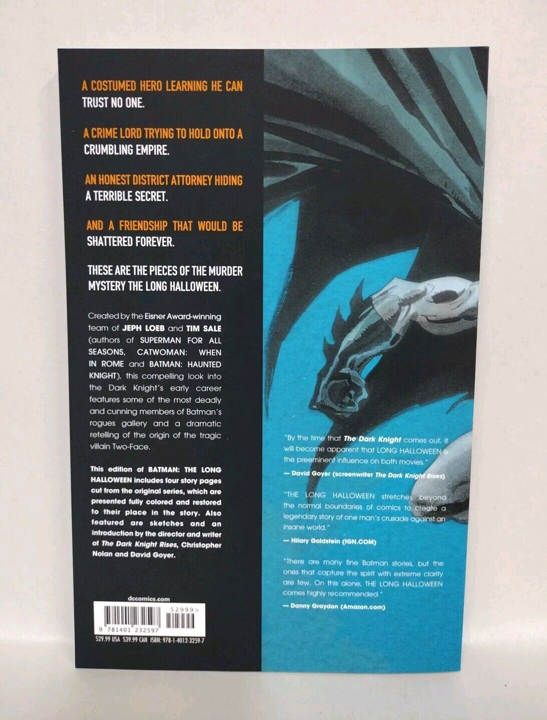 Batman Long Halloween (2011) DC Comics TPB Graphic Novel Jeph Loeb Tim Sale New