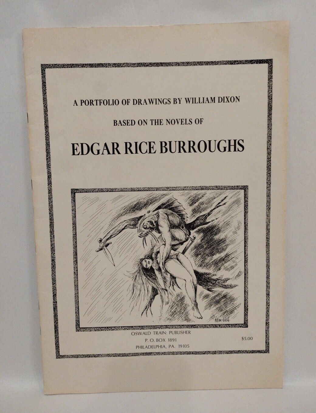 William Dixon Portfolio Of Drawings 1971 Edgar Rice Burroughs Illustration Book