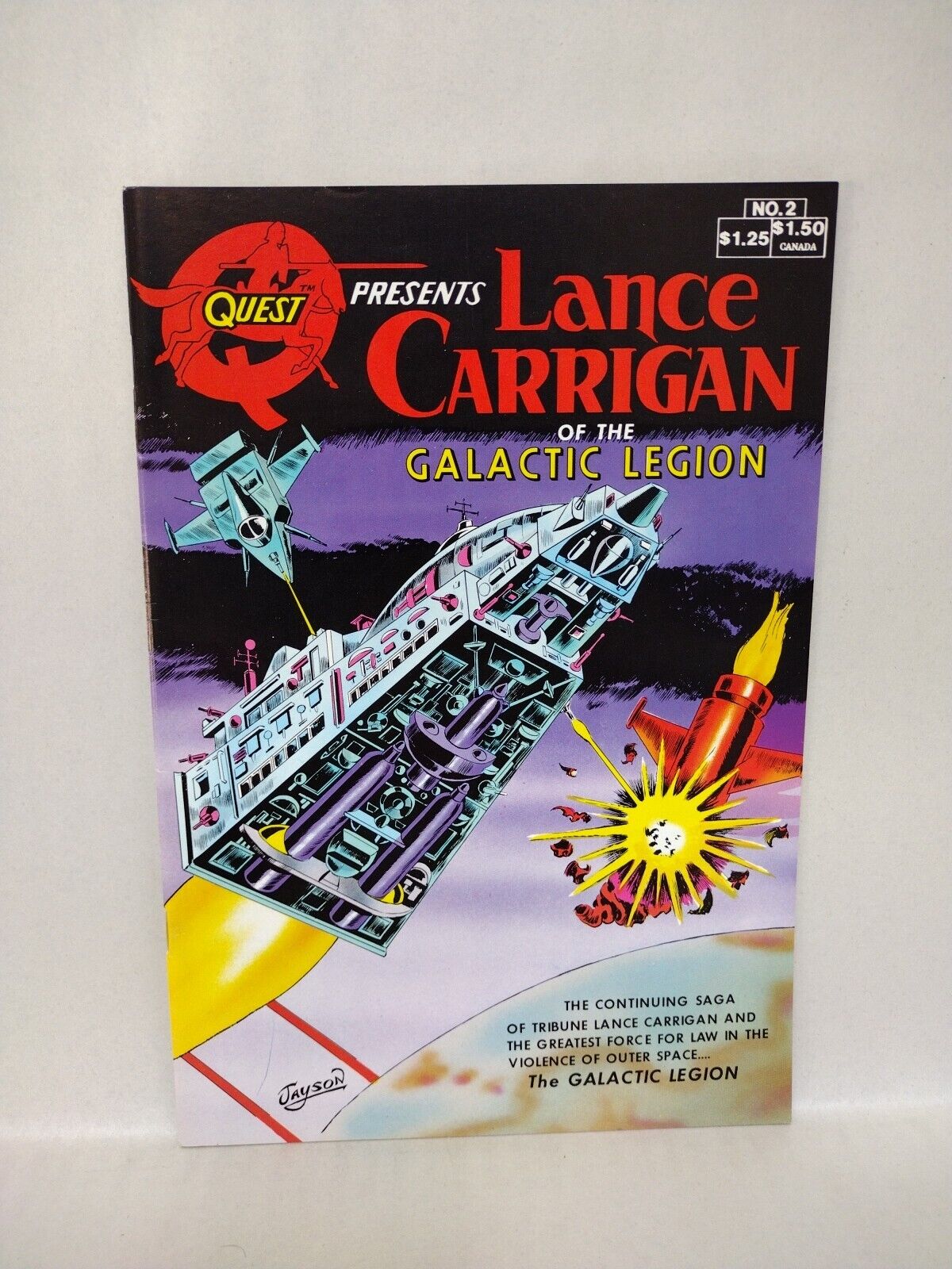 Quest Presents Lance Carrigan Of The Galactic Legion (1983) 1 2 Jay Disbrow VFNM