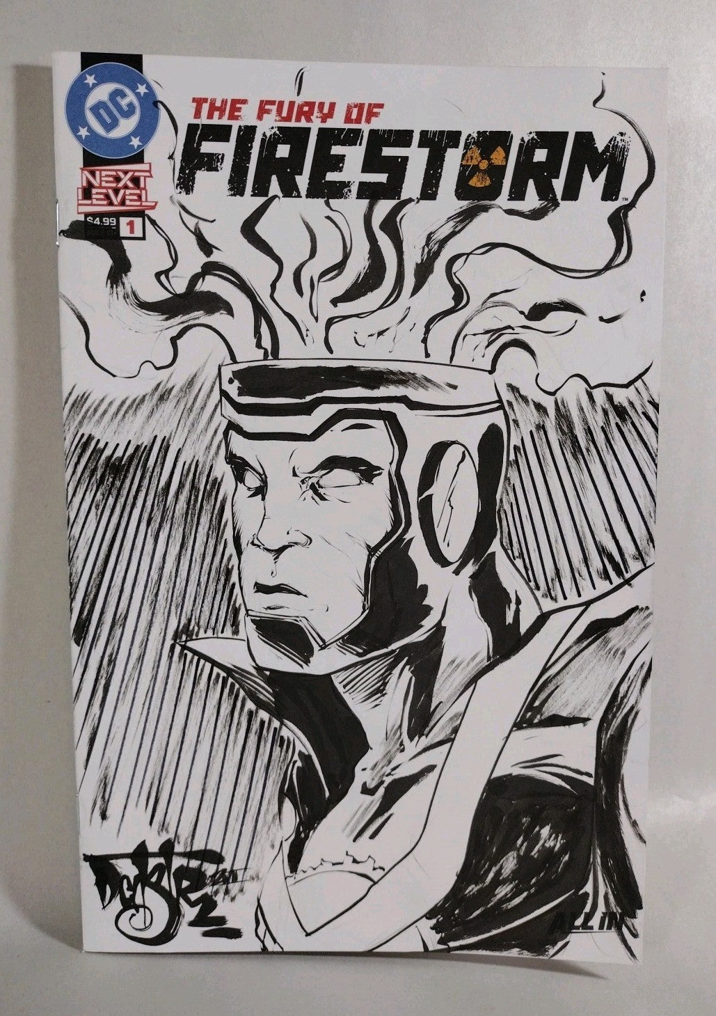 Firestorm #1 (2026) DC Comic Sketch Cover Variant W Original Dave Castr Art