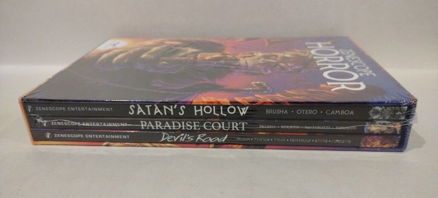 Zenescope Horror (2023) 3 Book Slipcase Sealed Satan's Hollow Paradise Court New