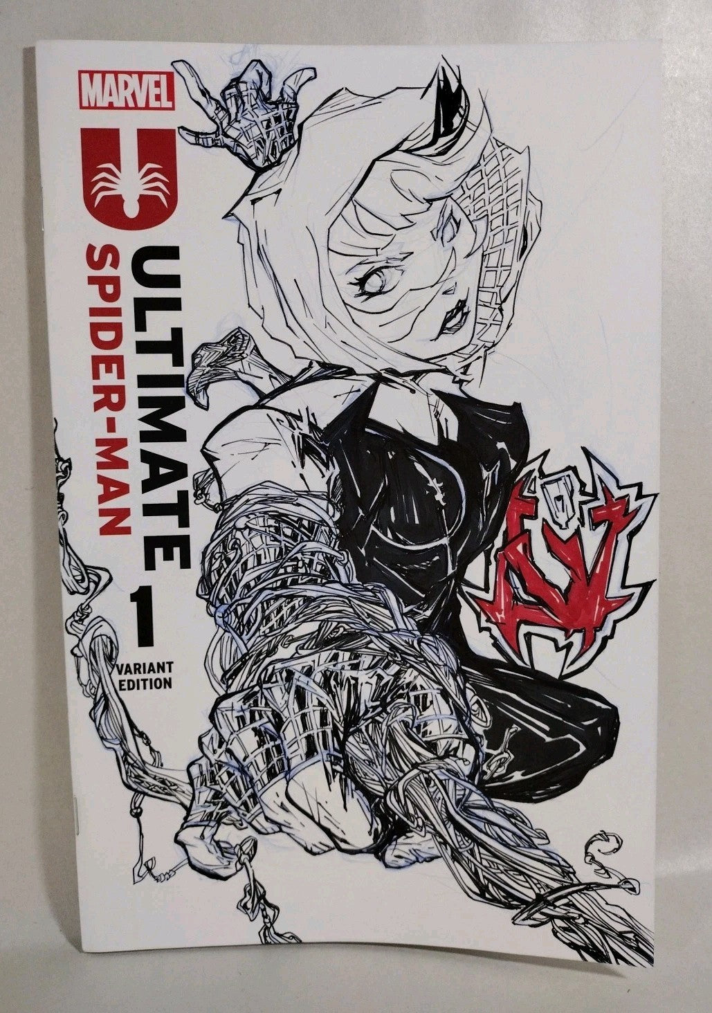 Ultimate Spider-Man #1 (2024) 4th Print Sketch Cover Comic W Original JAG Art