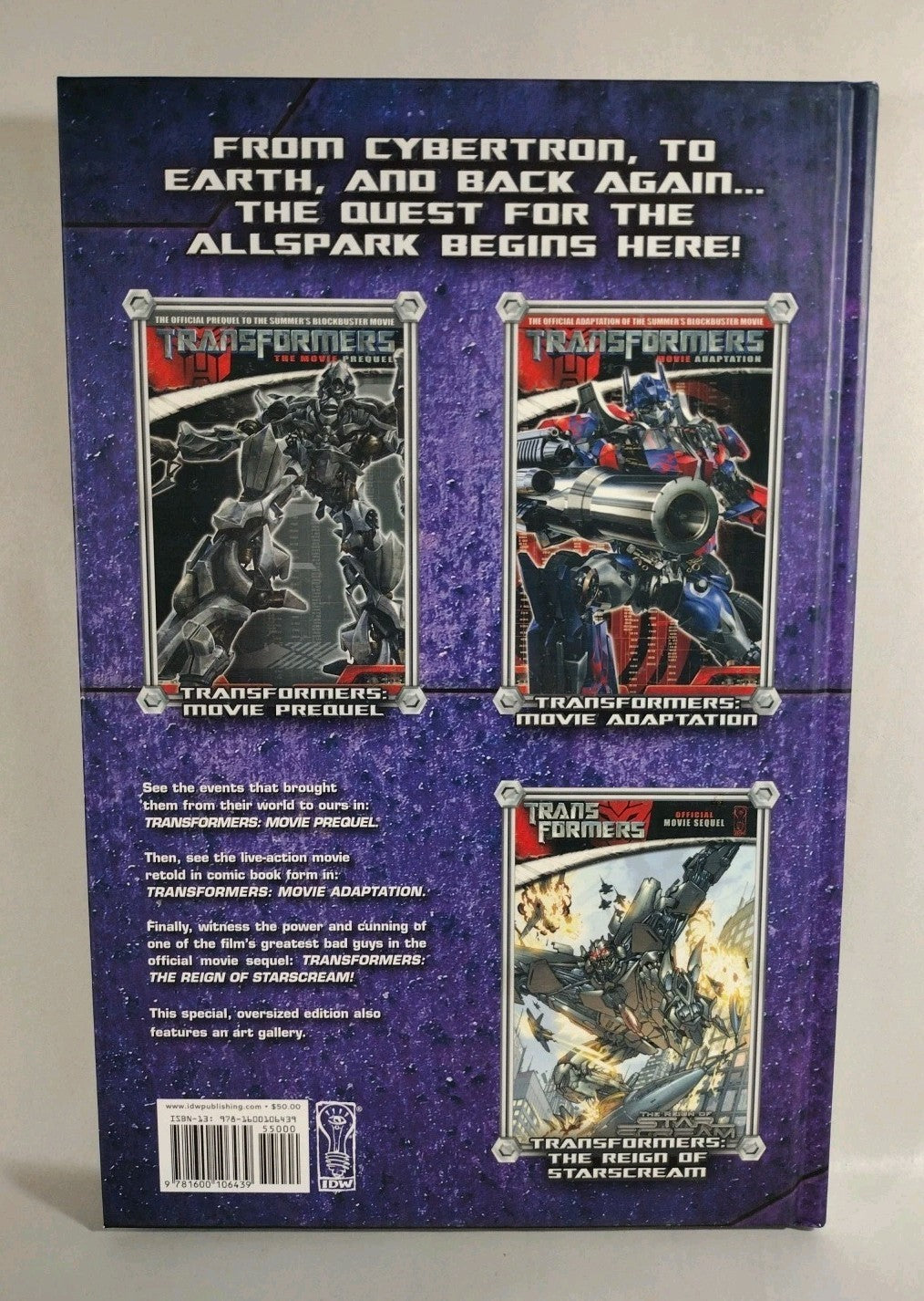 Transformers Movie Collection Vol 1 & 2 (2010) Complete IDW HC Set New