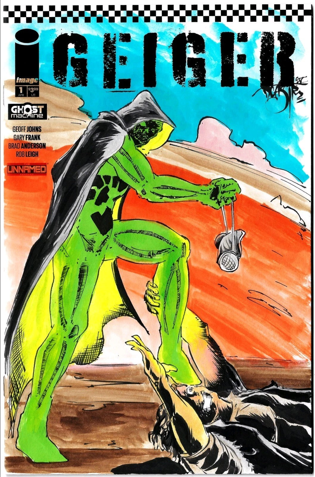 Geiger 1 (2024) Ghost Machine Image Comic Sketch Var Cover W Original ...