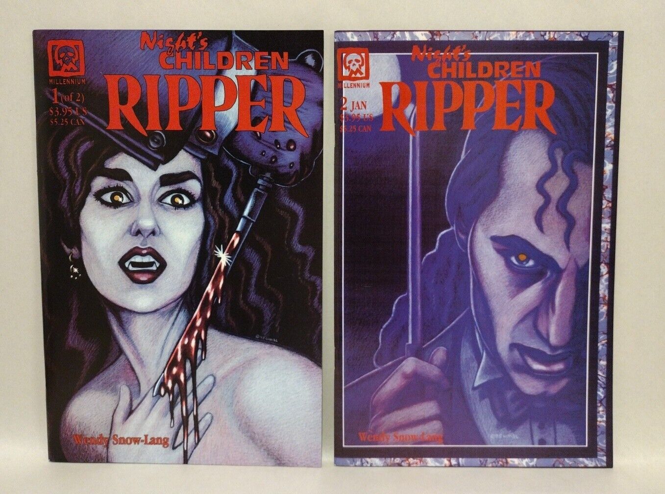 Night's Children (1994) Millennium 6 Comic Lot Ripper Vampire Red Trails West