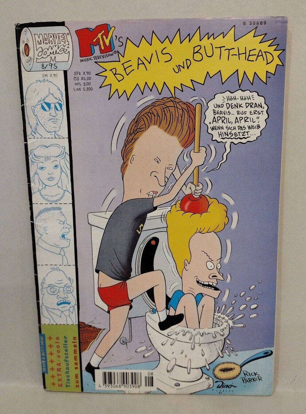 Beavis And Butt-Head (1995) Marvel German Edition #8 Comic Dino Verlag X-Factor