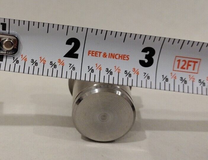 Lot Of 2 Custom Men's Ring Holder Displays Solid Brushed Steel