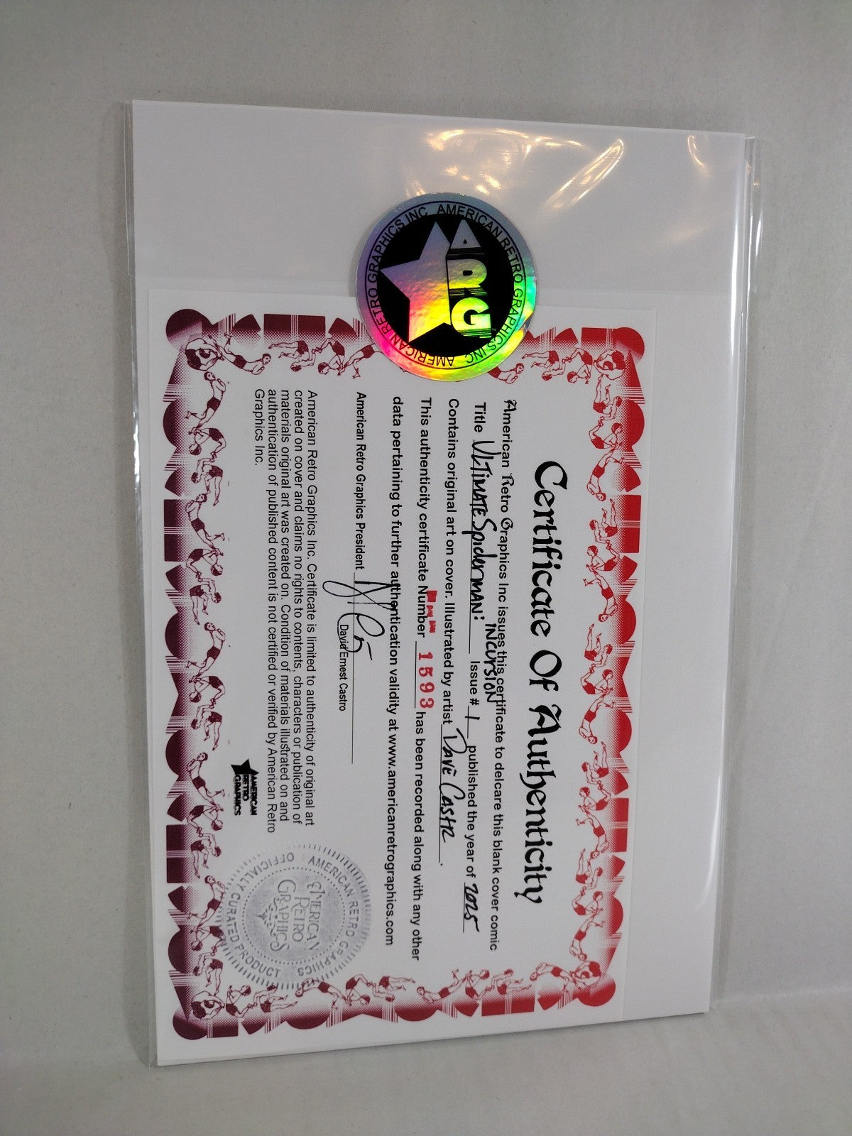 Ultimate Spider-Man: Incursion 1 Marvel Sketch Cover Comic W Original DCastr Art