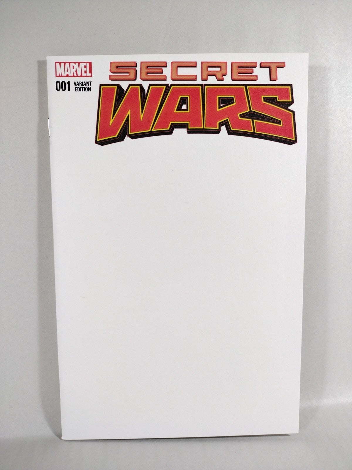 Serect Wars #1 (2015) Marvel Blank Sketch Variant Cover Comic NM