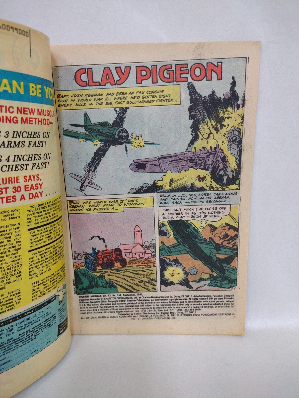 Fightin' Marines (1973) Charlton Military Comic Lot #115 133 149 152 154 158 164