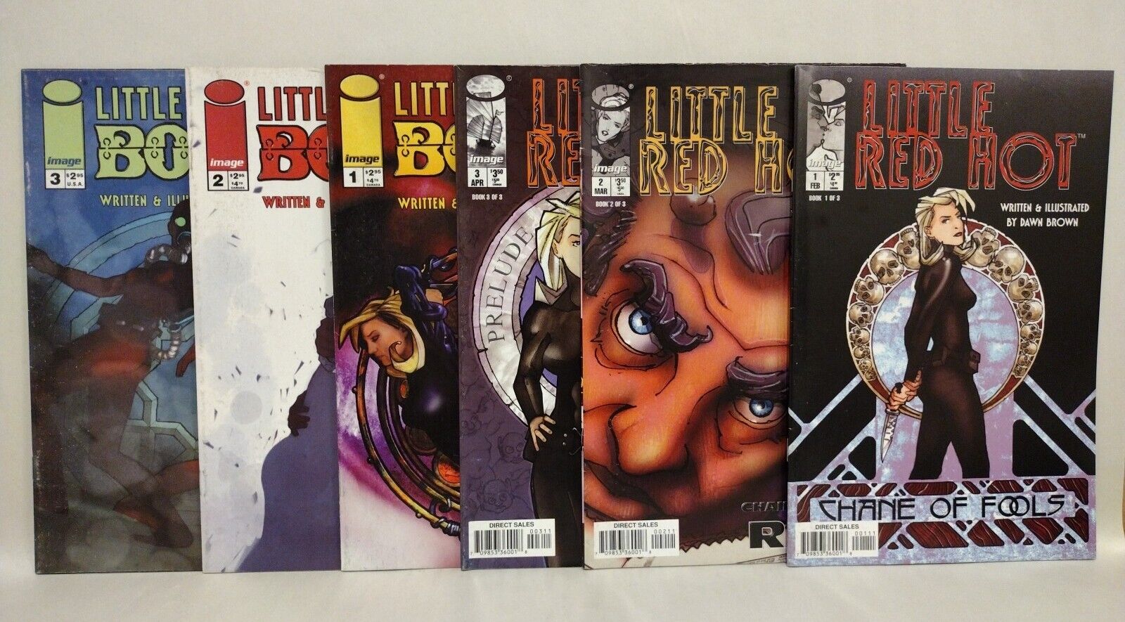 Little Red Hot (1999) Complete Image Comic Lot Set Vol 1 #1-3 Vol 2 #1-3