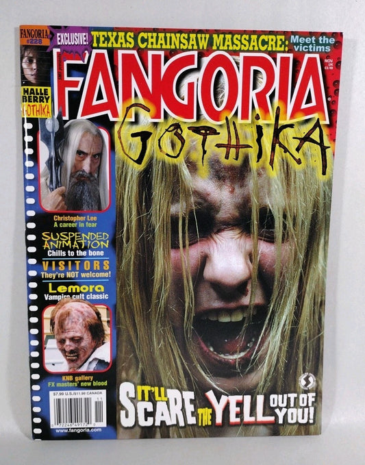 FANGORIA Magazine #228 (2003) Gothika Texas Chainsa Massacre Lemora Visitors NM