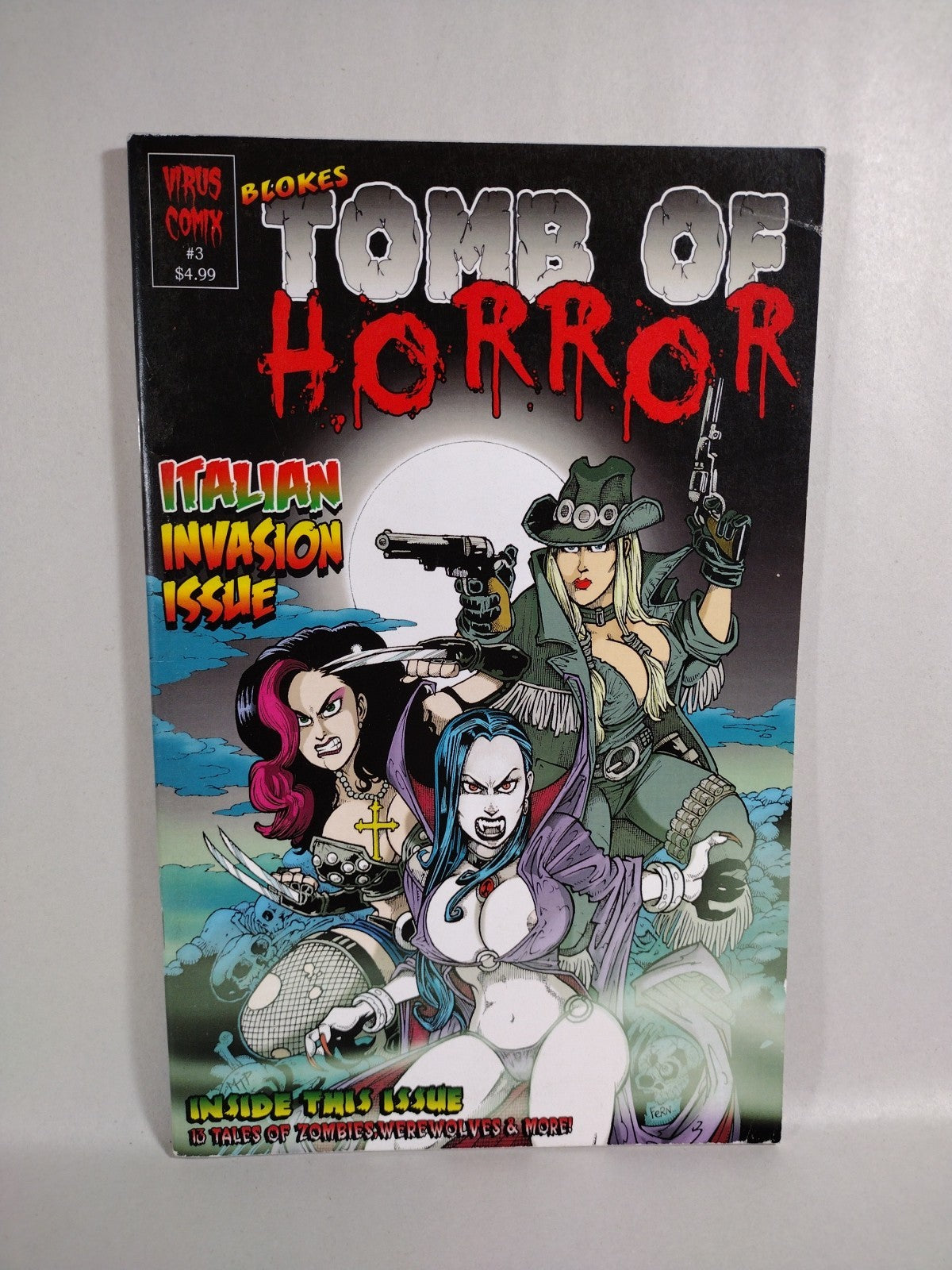 Blokes Tomb Of Terror (2009) Virus Comix Comic Lot #1 2 3 4 7 Calavera VG-VF