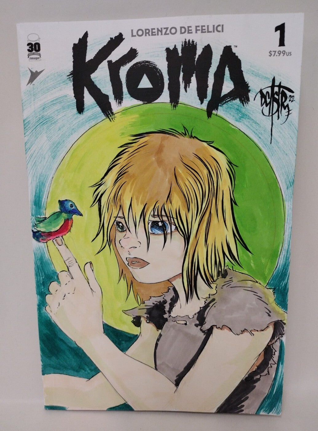 KROMA #1 (2022) De Felici Image Comic SKETCH Cover w Original DAVE Castr Art