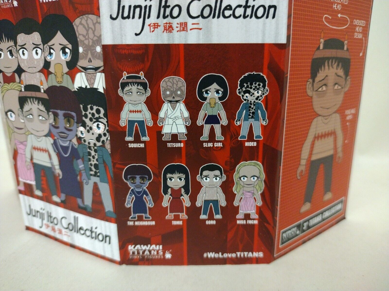 Junji Ito Collection Kawaii Titans 3” Figures Complete Set of 8 Unused Spirals