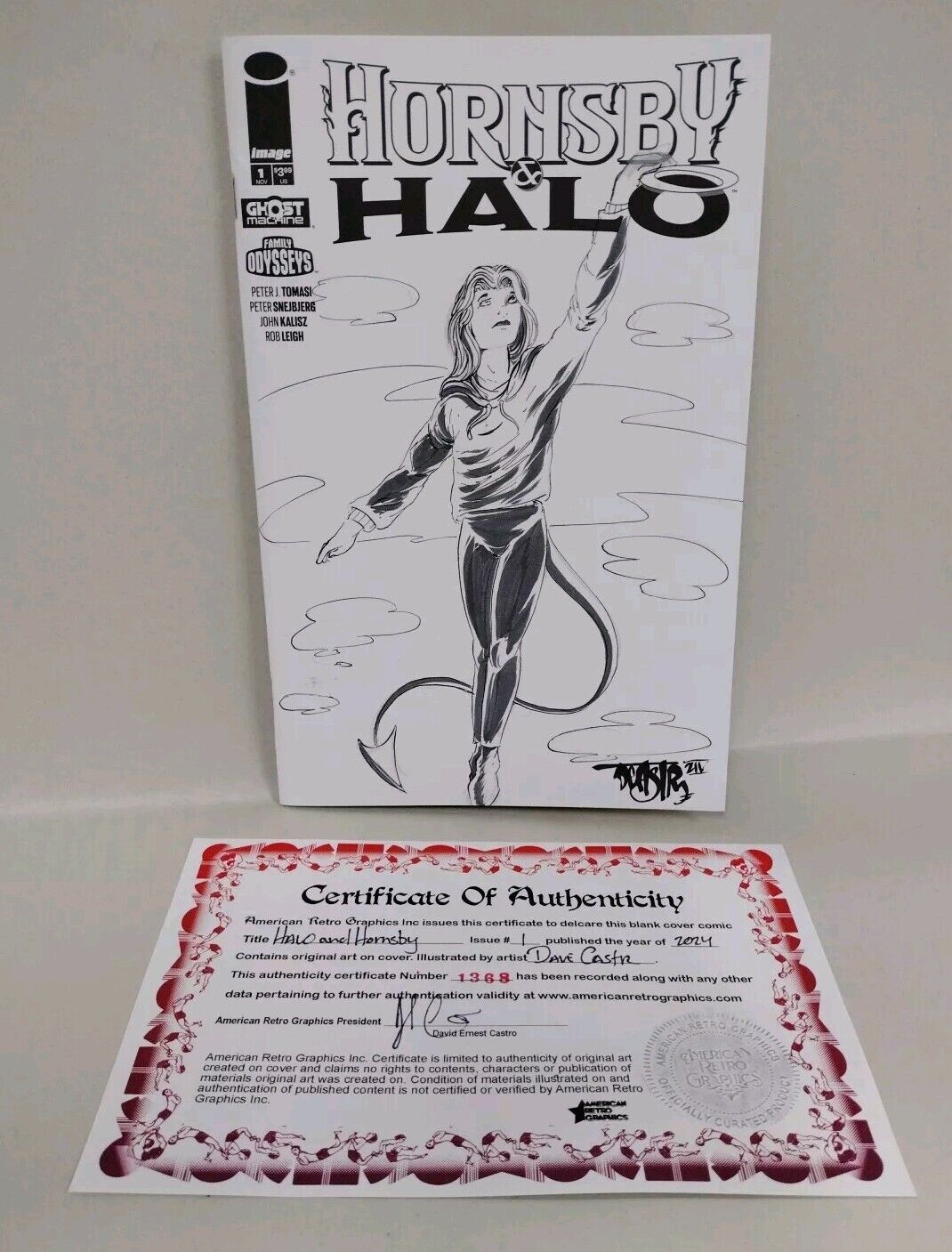 Hornsby & Halo 1 (2024) Ghost Machine Sketch Cover Var W Original Dave Castr Art
