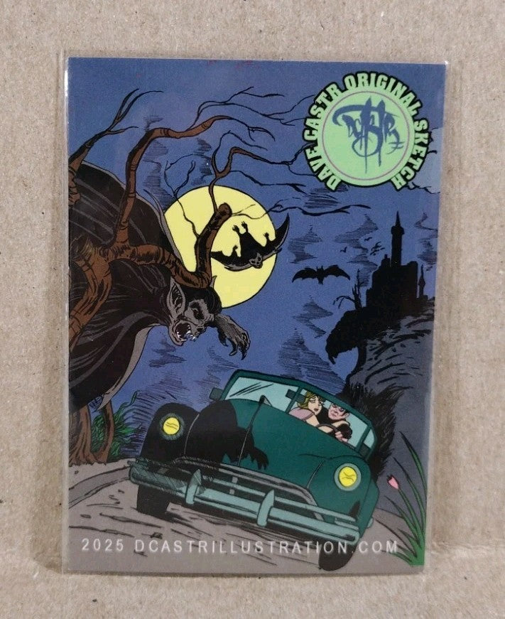 Dave Castr Crusin (2025) OAC Sketch Card W Original TMNT Donatello Art ACEO