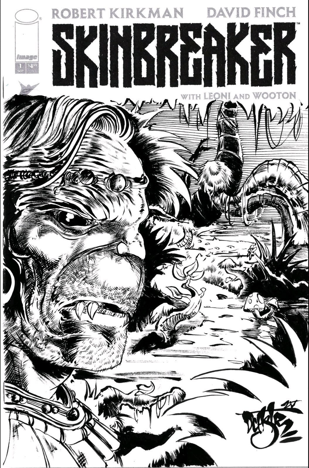 Skinbreaker #1 (2025) Image Sketch Variant Cover Comic W Original DCastr Art