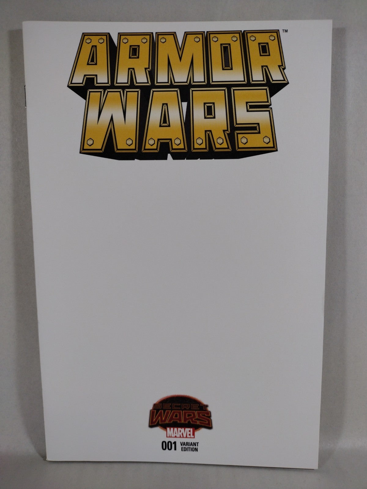 Armor Wars #1 (2015) Marvel Blank Sketch Cover Variant Secret Wars Iron Man NM