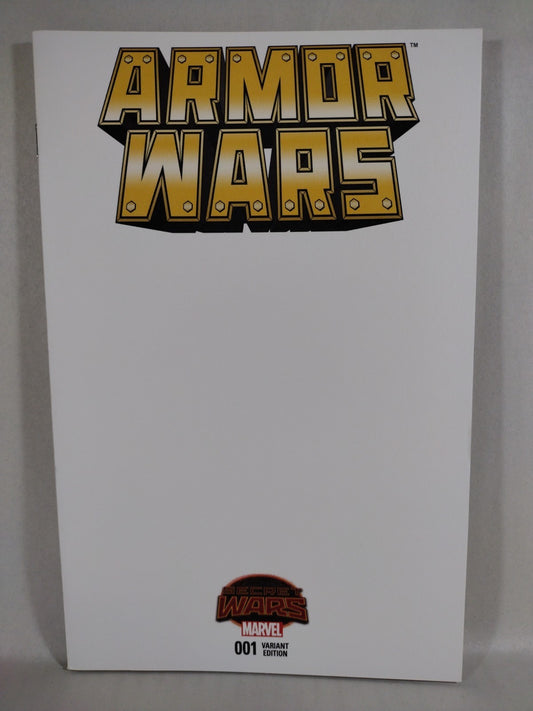 Armor Wars #1 (2015) Marvel Blank Sketch Cover Variant Secret Wars Iron Man NM