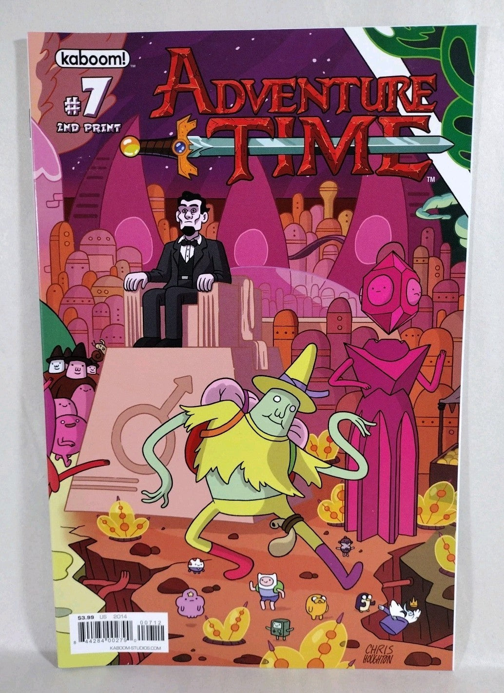 Adventure Time #7 (2014) Boom Comic Chris Houghton 2nd Print Variant Cover NM