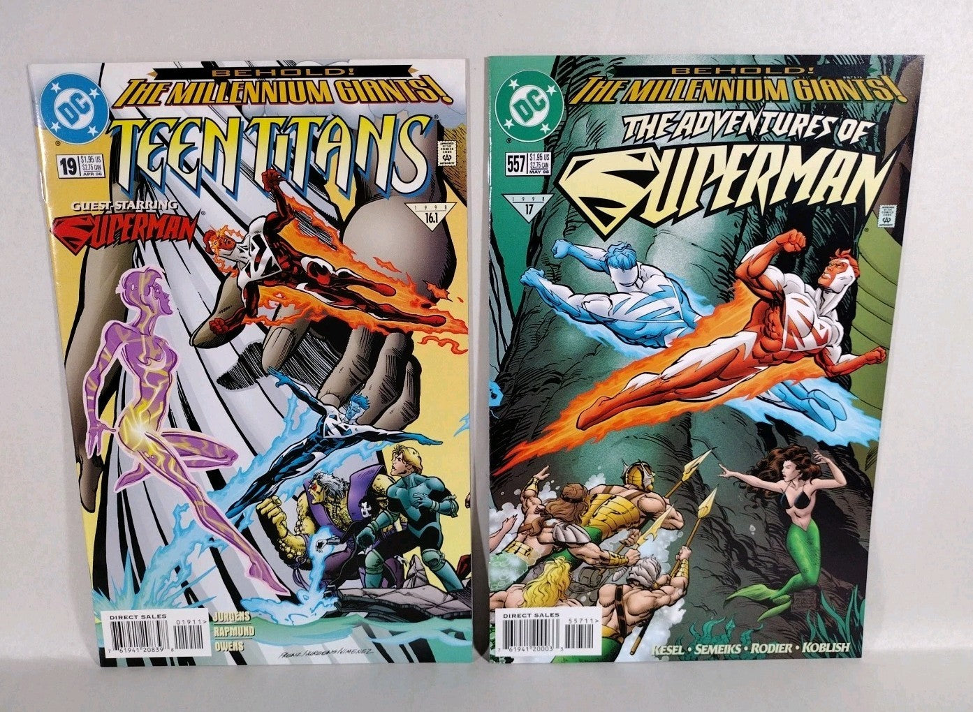 Superman: Behold! The Millennium Giants! #1-8 Complete Story + Tie-Ins Red Blue