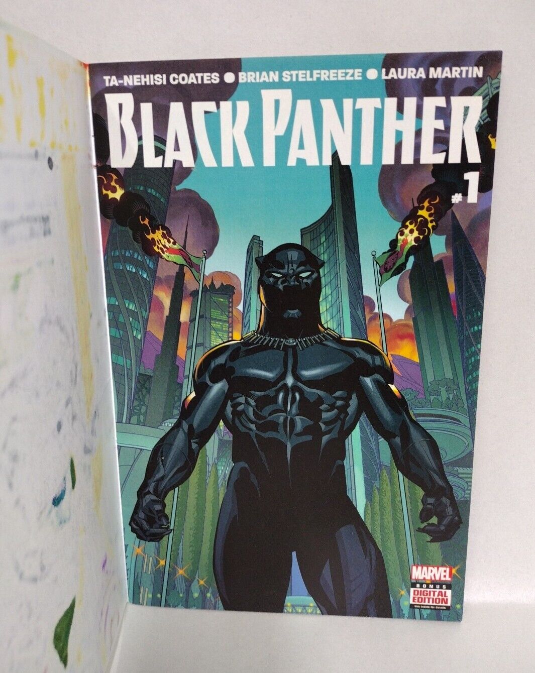 Black Panther #1 Marvel Sketch Variant W Dani J Roesch Original Full Cover Art