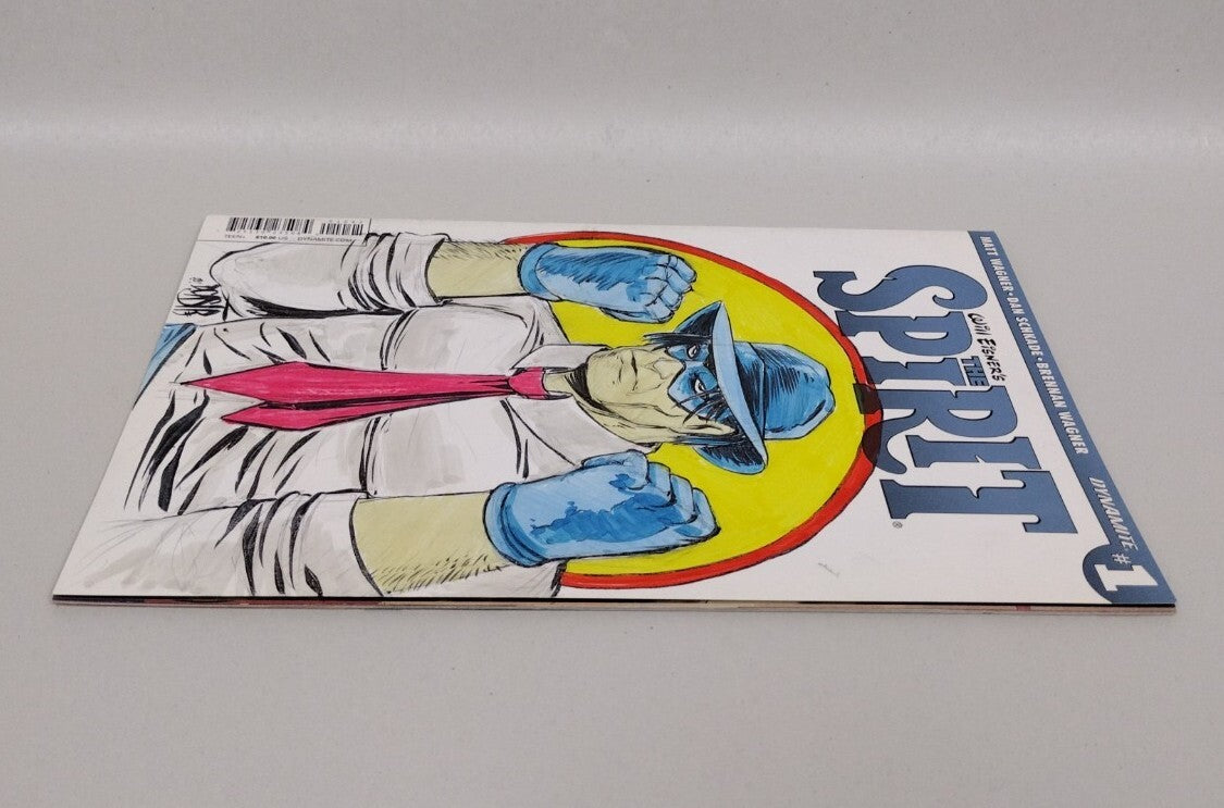 The Spirit #1 Blank Cover Variant Comic W Original Art Dcastr ARG COA 330