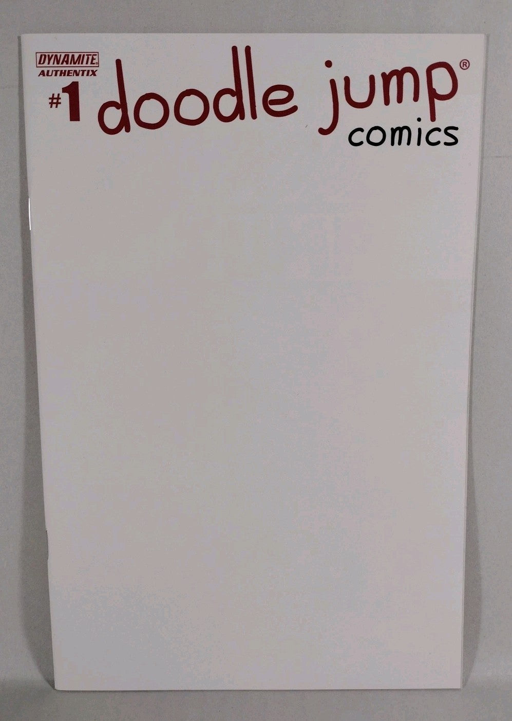 Doodle Jump #1 (2014) Dynamite Blank Sketch Cover Variant Comic NM