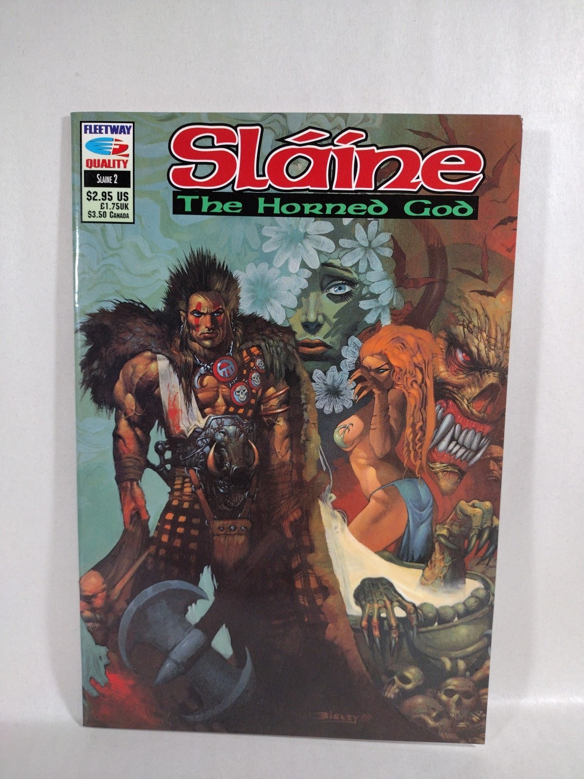 Slaine The Horned God (1990) Fleetway Comic Lot Set #1 2 Simon Bisley VF