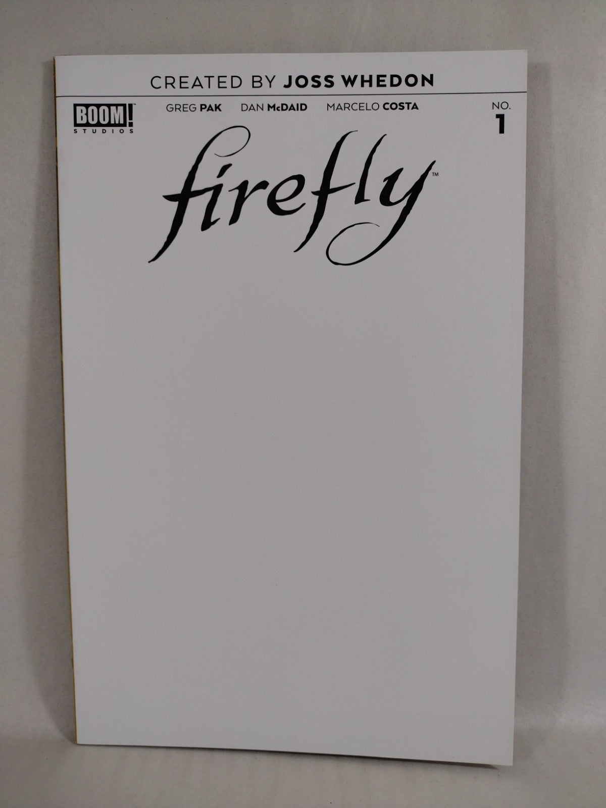 Firefly #1 (2018) Boom Studios Blank Sketch Cover Variant Jose Whedon Pak New NM