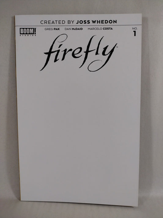 Firefly #1 (2018) Boom Studios Blank Sketch Cover Variant Jose Whedon Pak New NM