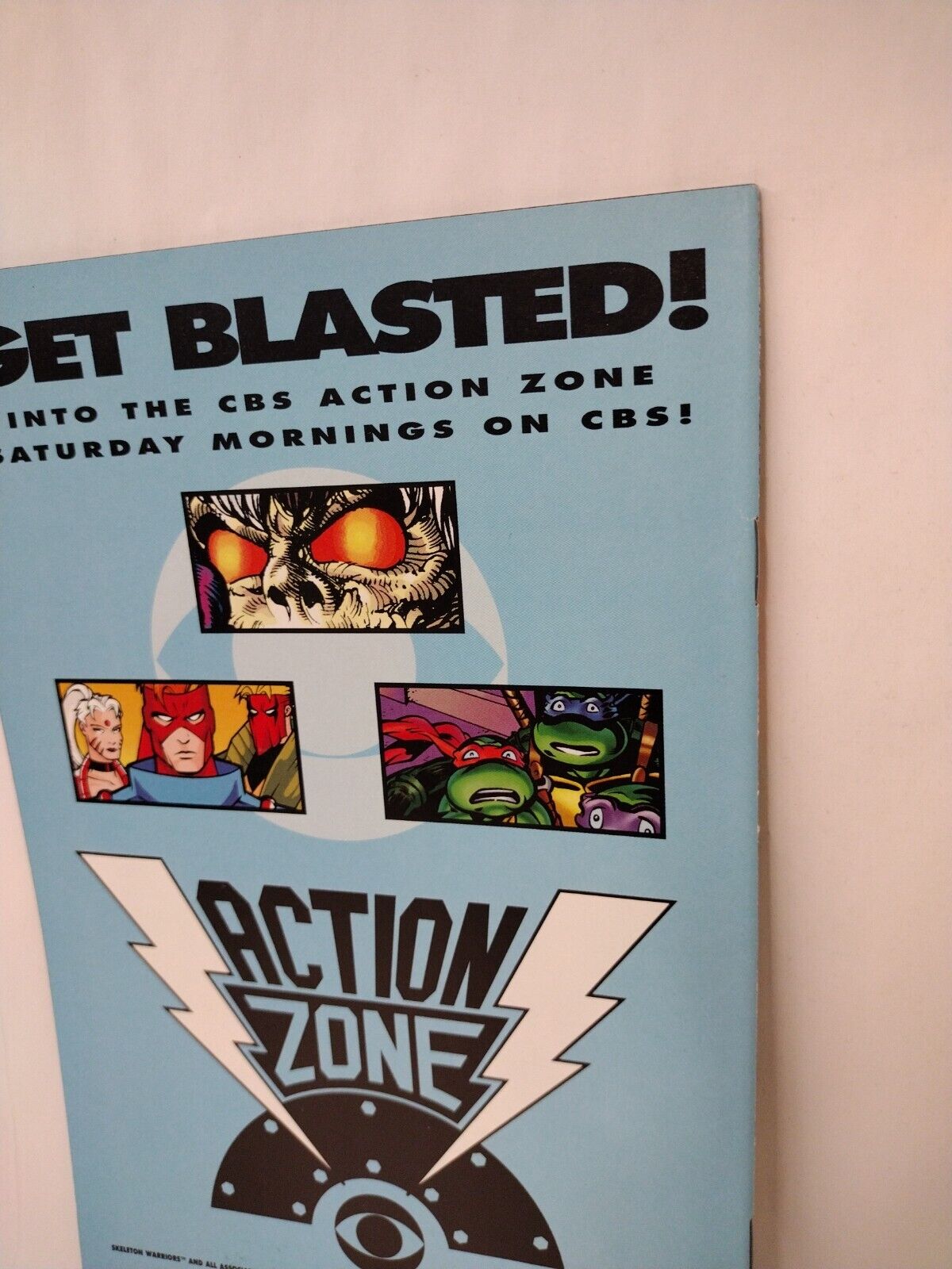 CBS Action Zone #1 (1994) Comic Skeleton Warriors 1st Appearance TMNT Wildcats