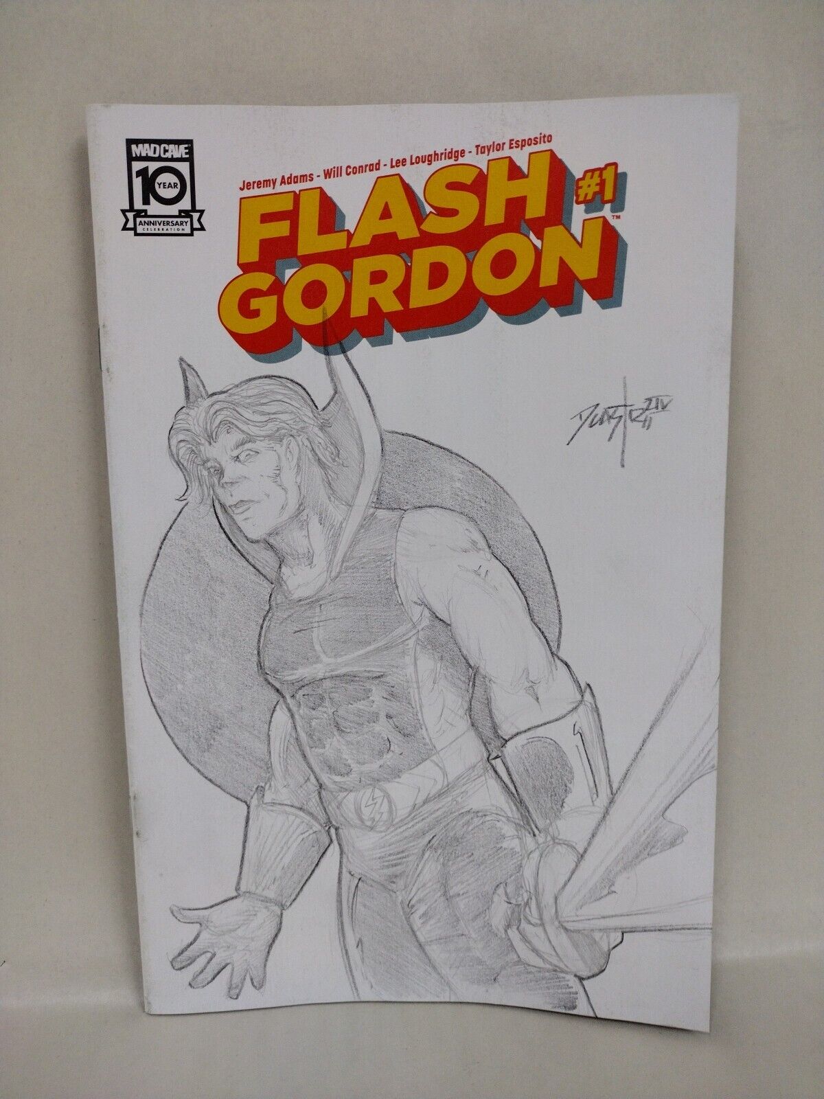 Flash Gordon #1 (2024) Mad Cave Sketch Error Variant Cover W Original DCastr Art