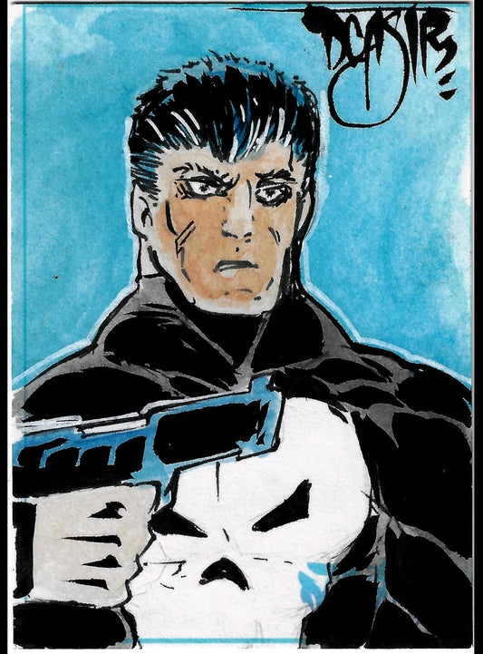 Dave Castr Crusin (2025) OAC Sketch Card W Original Marvel Punisher Art