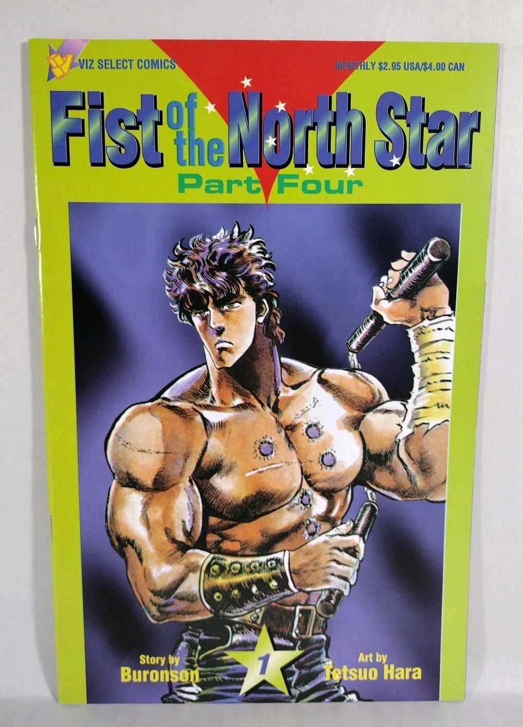 Fist Of The North Star (1995) Part 4 Viz Comic Lot #1 2 3 VF-NM
