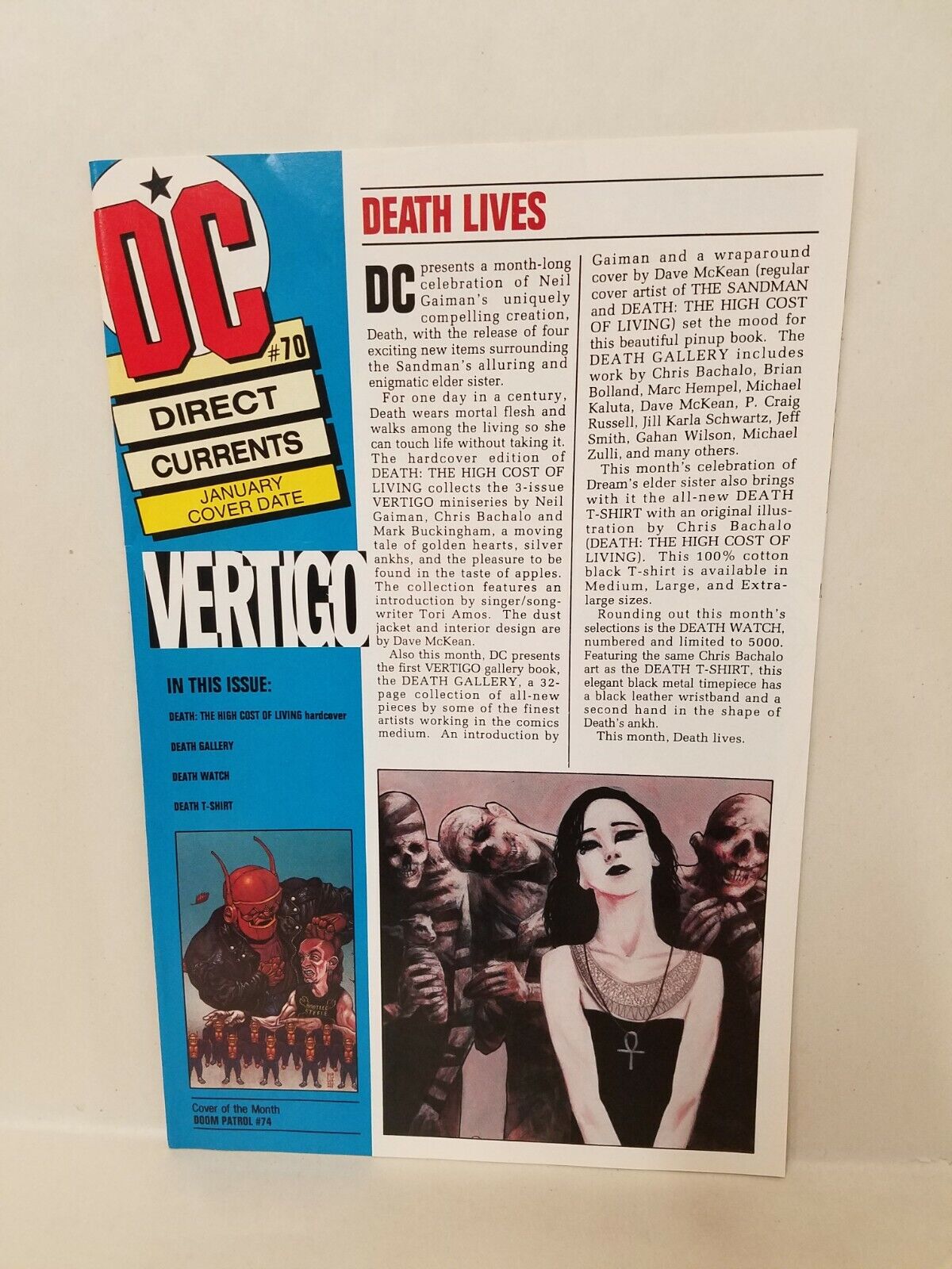 DC Currents (1994) Comic Previews #69 70 71 72 Swap Thing Lobo Sandman Milestone