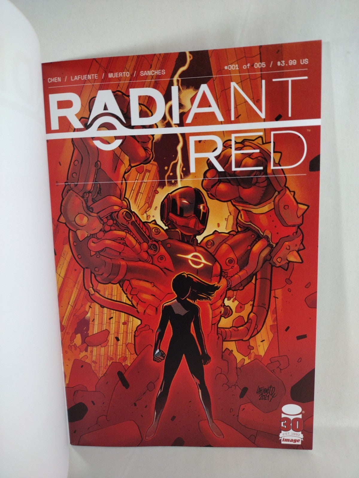 Radiant Red #1 (2022) Image Comics Blank Sketch Variant Cover LaFuente New NM
