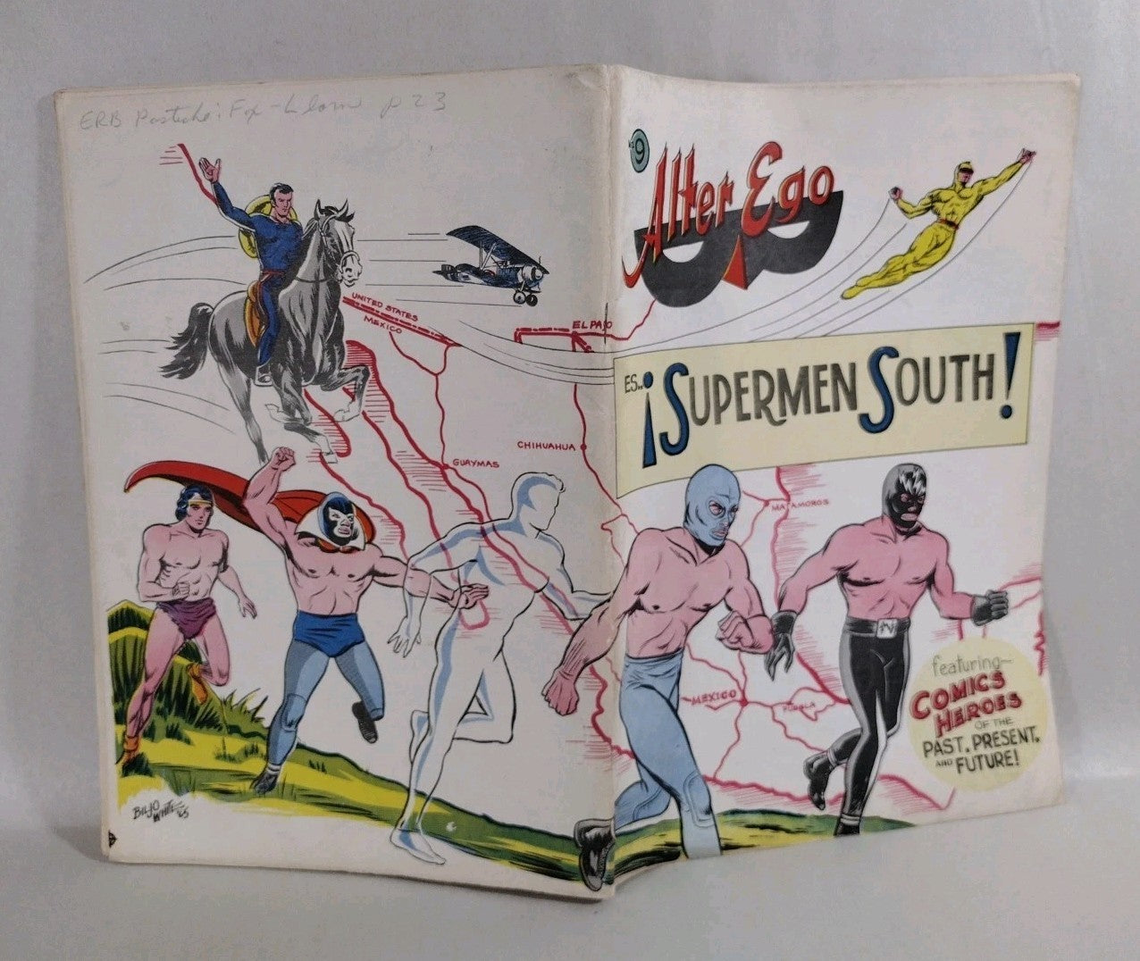 Alter Ego #9 (1965) Biljo White Santo Luchador Cover 48 Page Silver Age Fanzine 