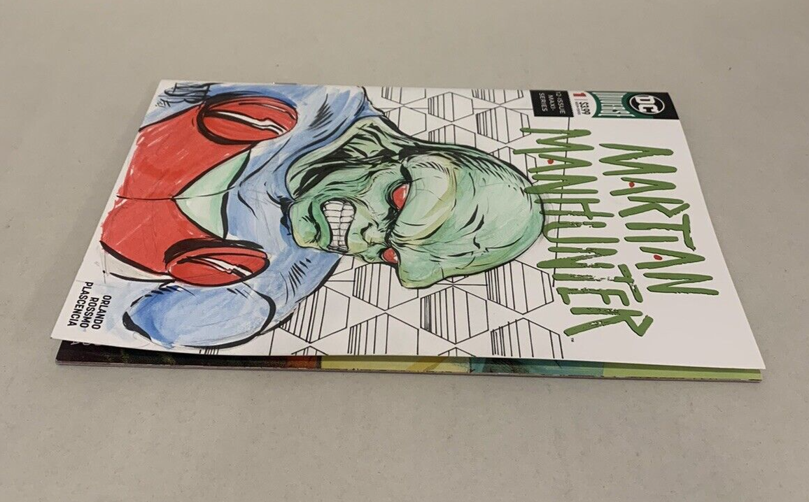 MARTIAN MANHUNTER #1 Blank Sketch Variant Cover Comic W Original Art Dave Castr