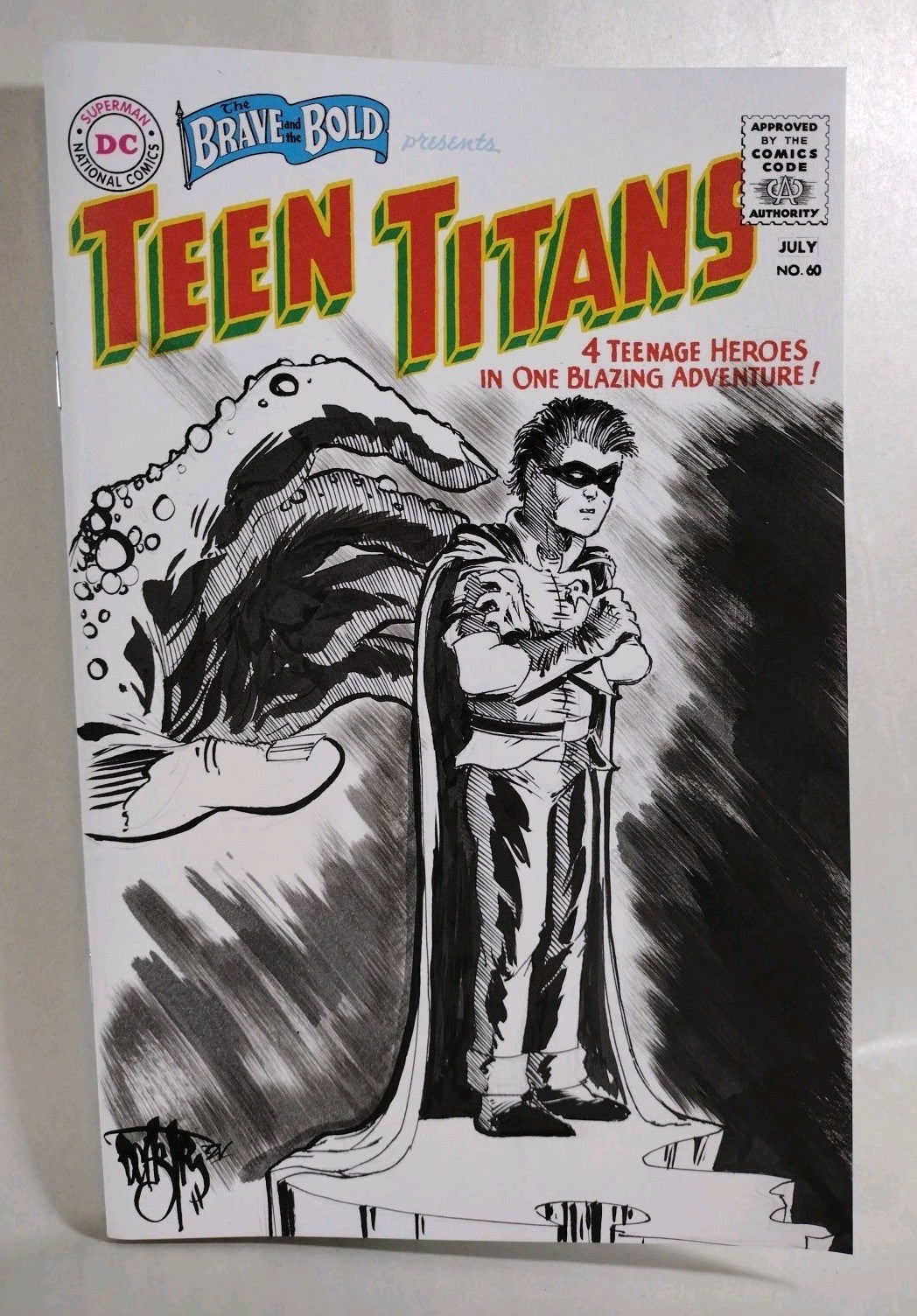 Brave And The Bold 60 DC 2025 Facsimile Edition Sketch Var W Original DCastr Art